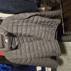 Gray Quilted Jacket